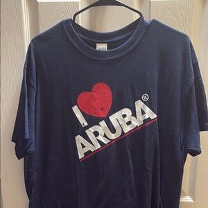 Gildan Blue and Red Short Sleeve Tee